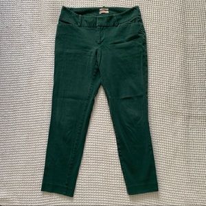 Merona green pants jeans capri 4